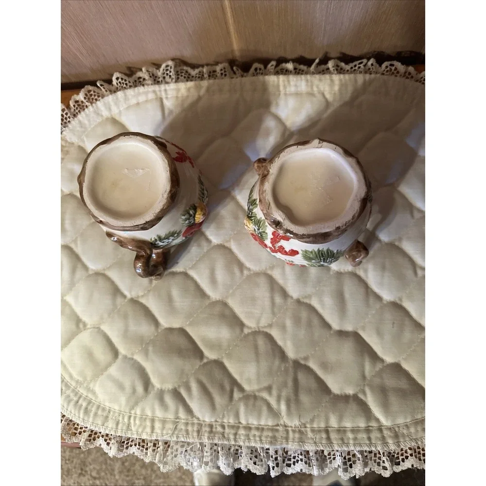 Old World Christmas Cream and‎ Sugar Cardinal Bird